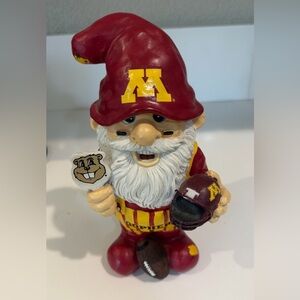 Minnesota Gophers Garden Gnome - Red and Yellow